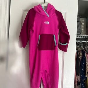 The north face girls fleece bunting one piece